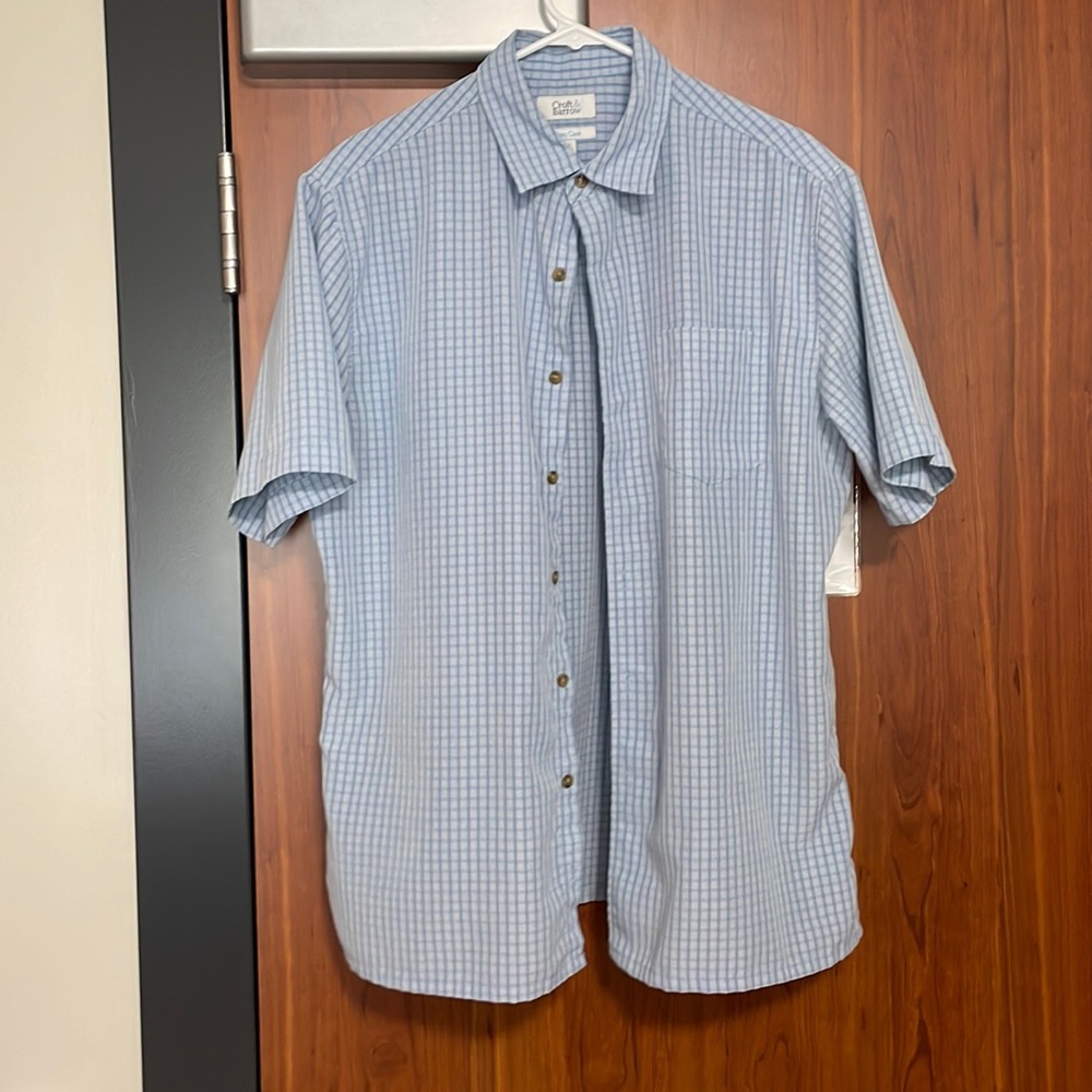 Light Blue Collared Croft and Barrow Button-Down Shirt
